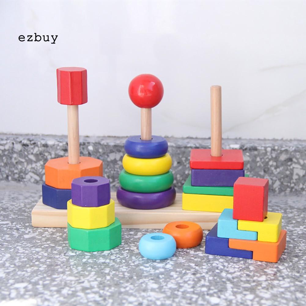 Bộ Đồ Chơi Hình Học Bằng Gỗ Cho Bé