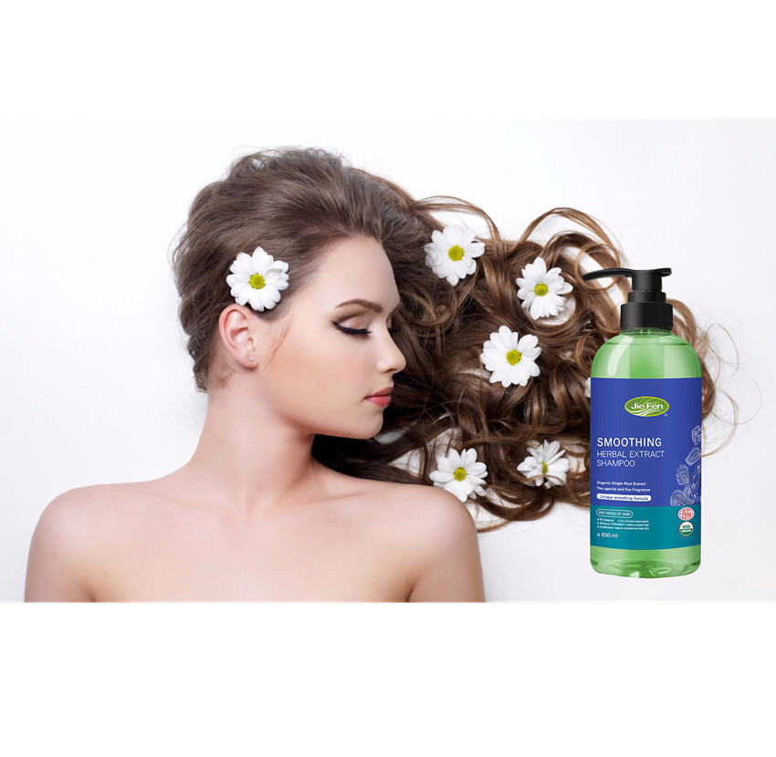 Combo 2 chai - Dầu gội thảo dược Organic giúp tóc suôn mượt Jie Fen Smoothing Shampoo, Taiwan 600ml