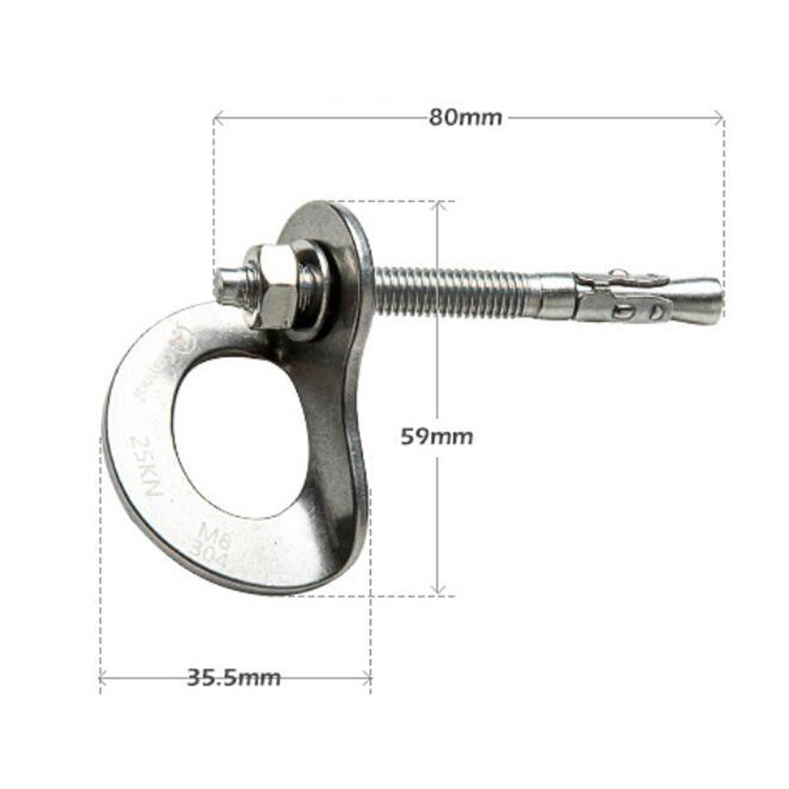 25KN Stainless Steel Anchor Bolt Hanger for Belay Rigging Hanger Plate