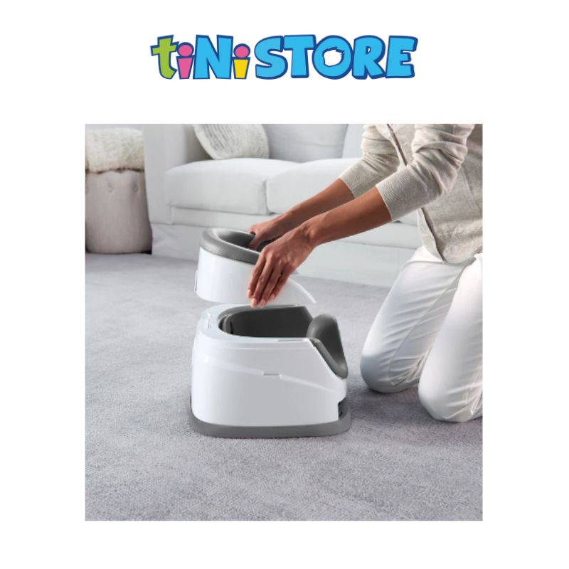 tiNiStore-Ghế ăn dặm 2 trong 1 màu xám Ingenuity 11576