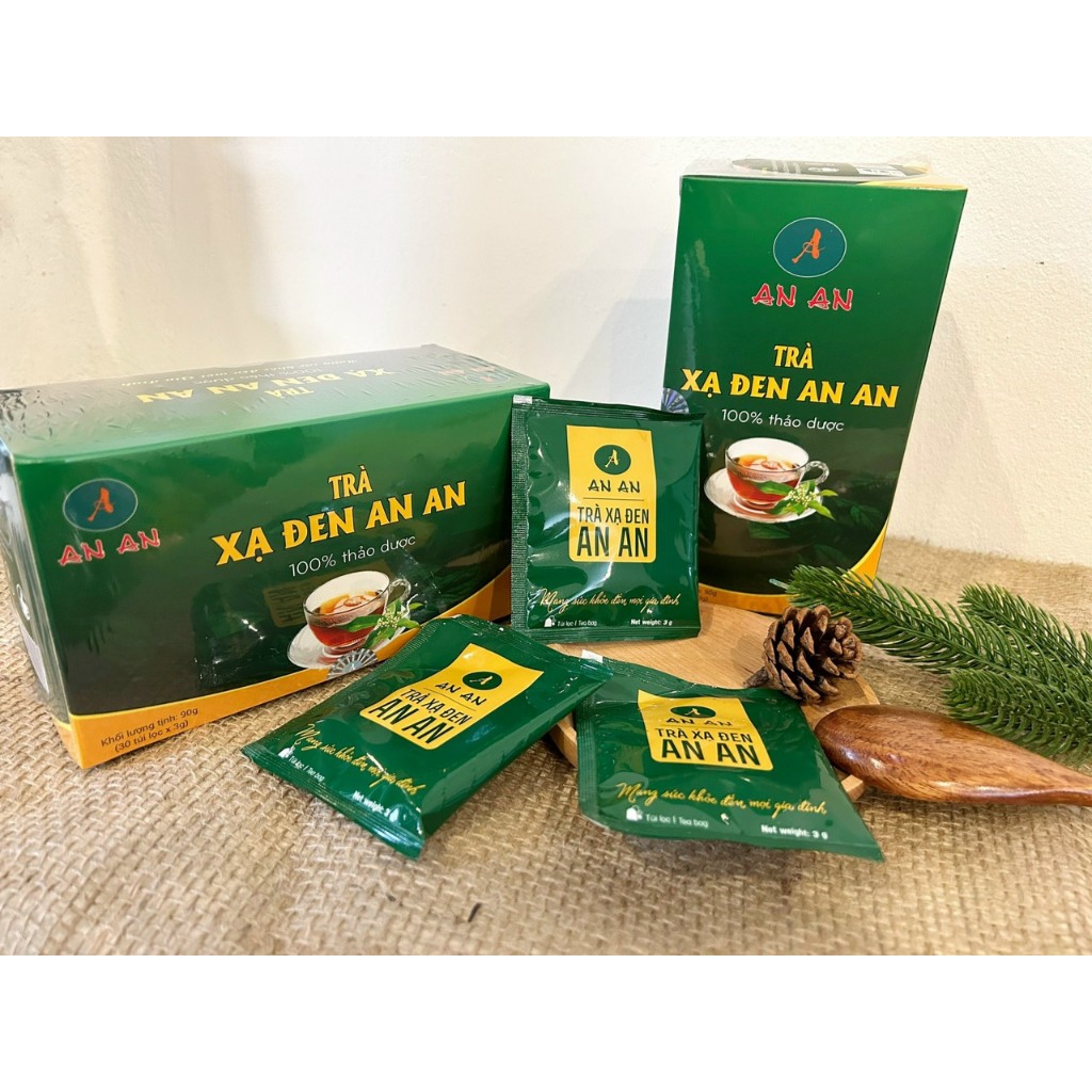Trà xạ đen AN AN chính hãng, 100% thảo dược thiên nhiên, giúp mát gan, thải độc, hạ mỡ máu, men gan, thanh lọc cơ thể