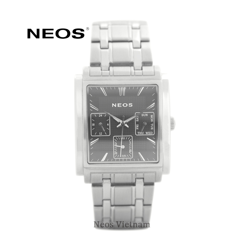 Đồng Hồ Nam Mặt Vuông 6 Kim Neos N-50557M Sapphire Bảo Hành Chính Hãng 5 Năm