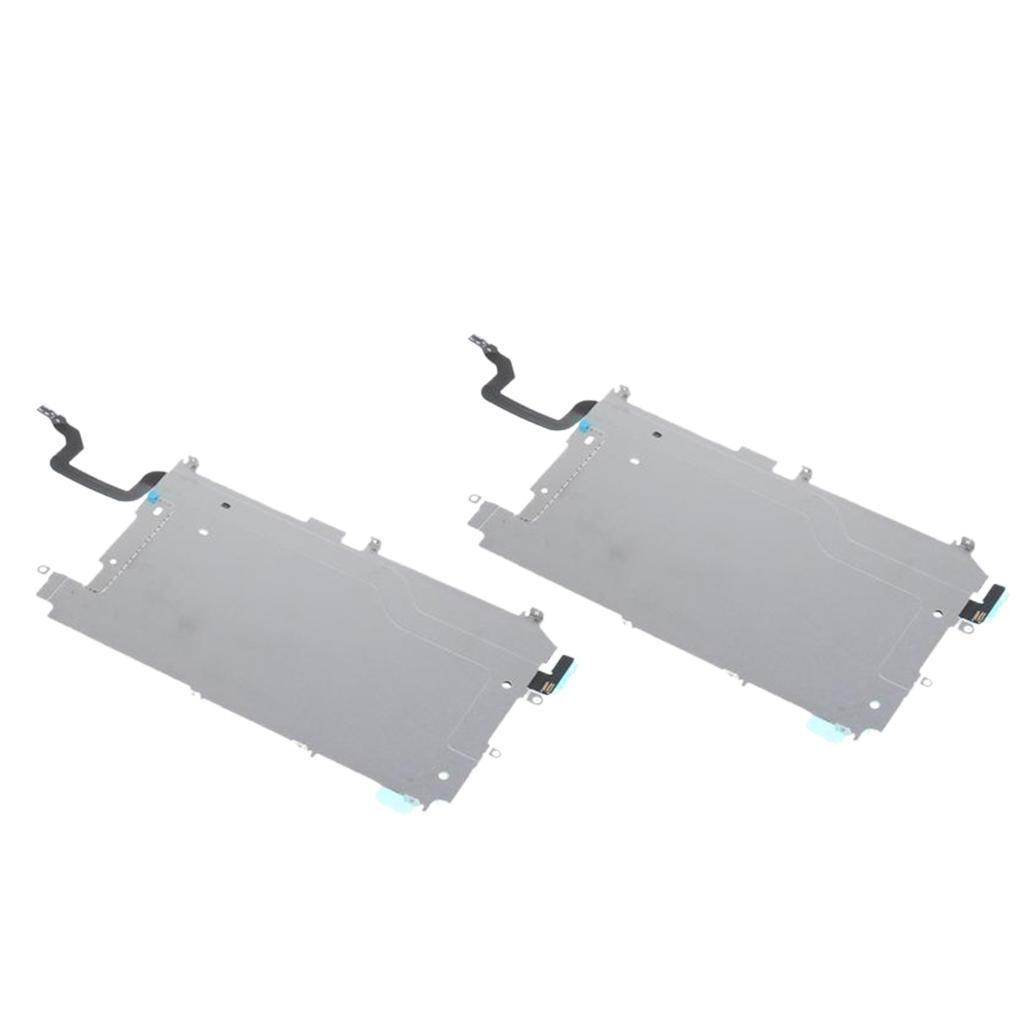 2 pcs LCD Metal Backplate Shield Home Button Flex Cable for iPhone 6 4.7"