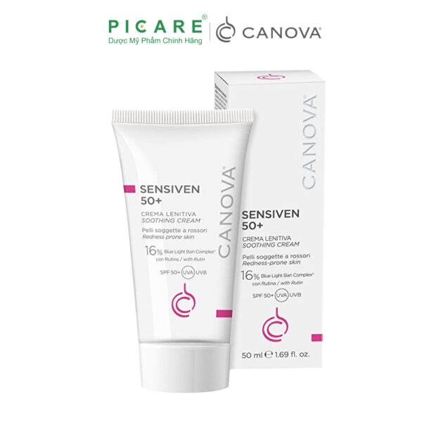 Kem Làm Dịu Dưỡng Ẩm Ban Ngày Dành Cho Da Nhạy Cảm Canova Sensiven 50+ Soothing Cream 50ml