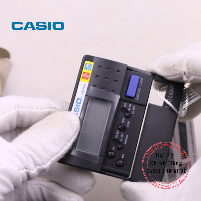 Đồng Hồ Báo Thức Du Lịch - Để Bàn Điện Tử Casio PQ-10-1R