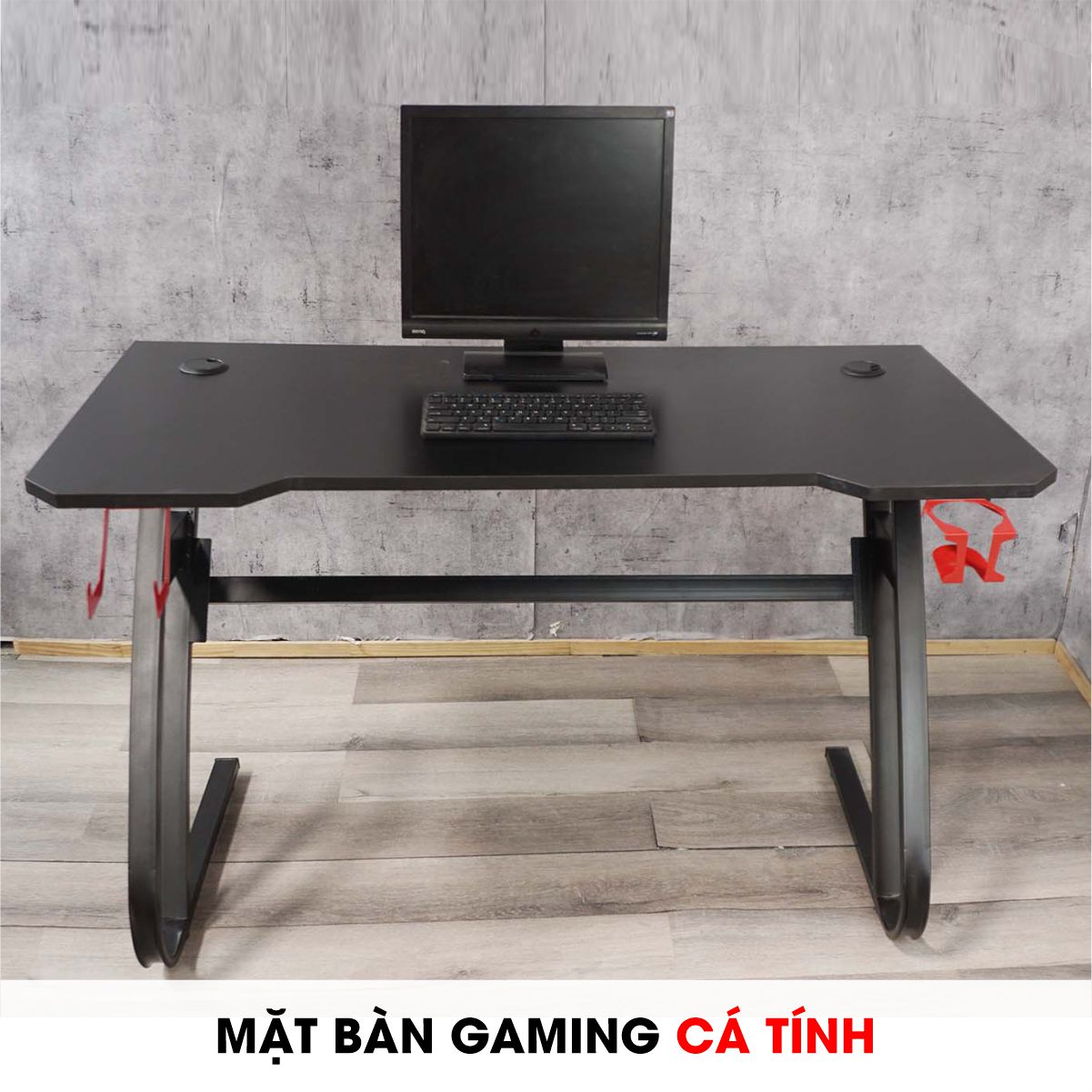 Bàn máy tính Diamond Fufutech tích hợp lỗ sạc USB, có giáp đèn LED 7 màu tuỳ chỉnh, phong cách Gaming kích thước 1m2, 1m4  để PC, laptop, chơi game, livestream, làm việc mặt gỗ MDF chịu lực cao