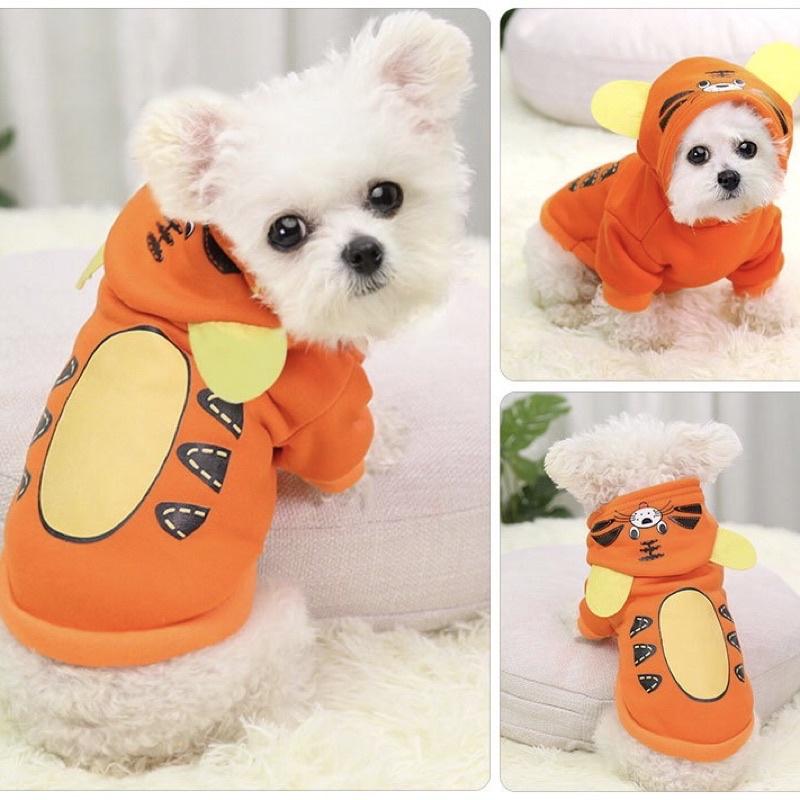 Áo cho Chó Mèo mùa thu đông nỉ có mũ các màu siêu dễ thương - Hoodie cho Thú cưng