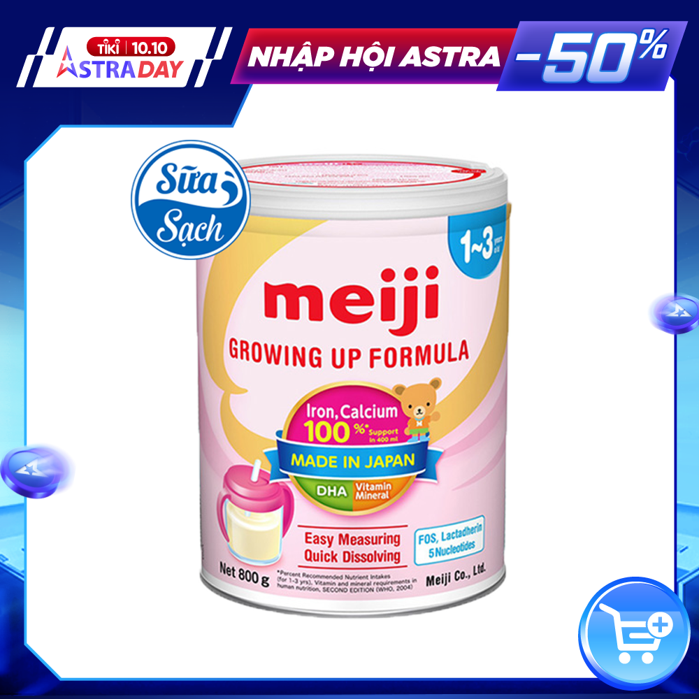 Sữa Bột Meiji 1-3 Growing Up Formula (800g)