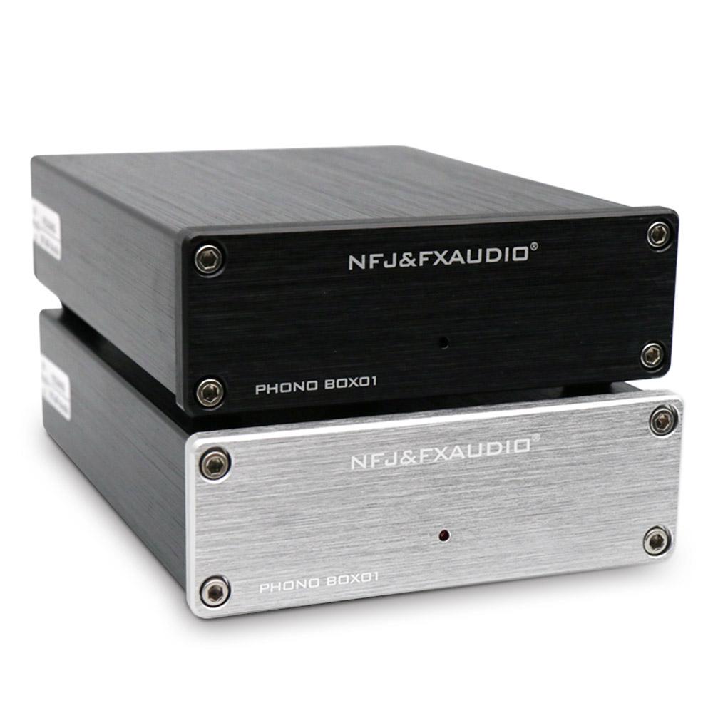 Bộ khuếch đại âm nhạc FX-Audio BOX01 Mini MM PHONOGRAPHIC Cartridge Preamp Bộ HIFI AMP cho Đầu đĩa Vinyl