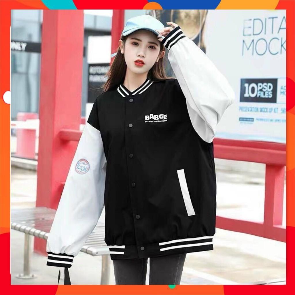 Áo Khoác Bomber Dù,Áo Khoác Chống Nắng Form Rộng AKD04 Lechau Phối Tay Trẻ Trung