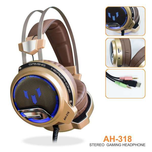 Tai Nghe Gaming Chụp Tai SoundMax AH318 có rung- Hàng chính hãng