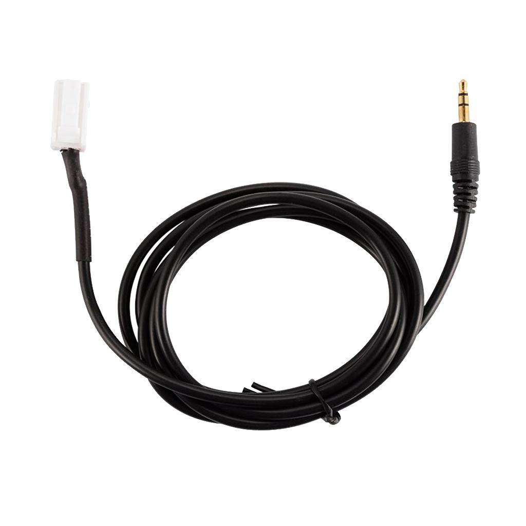 Car Audio 3.5mm Aux in Jack 8 Pin Plug Adapter Cable for