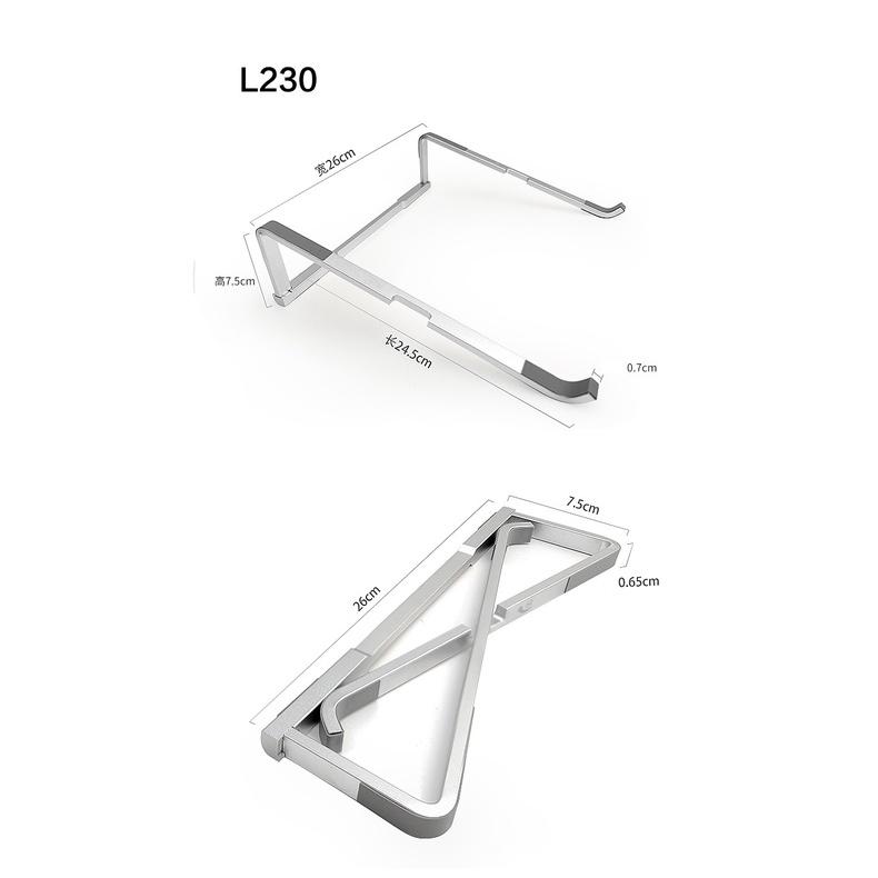 Giá đỡ laptop, macbook, máy tính chất liệu nhôm chắc chắn, gấp gọn, kê cao tản nhiệt tốt.