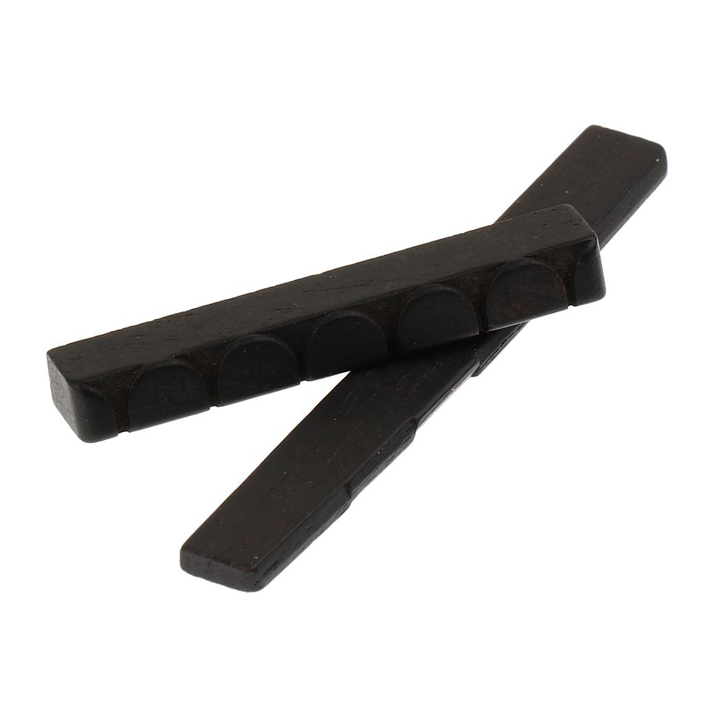 1 Set Ebony String Nut Saddle for Classical Guitar Replacement Parts