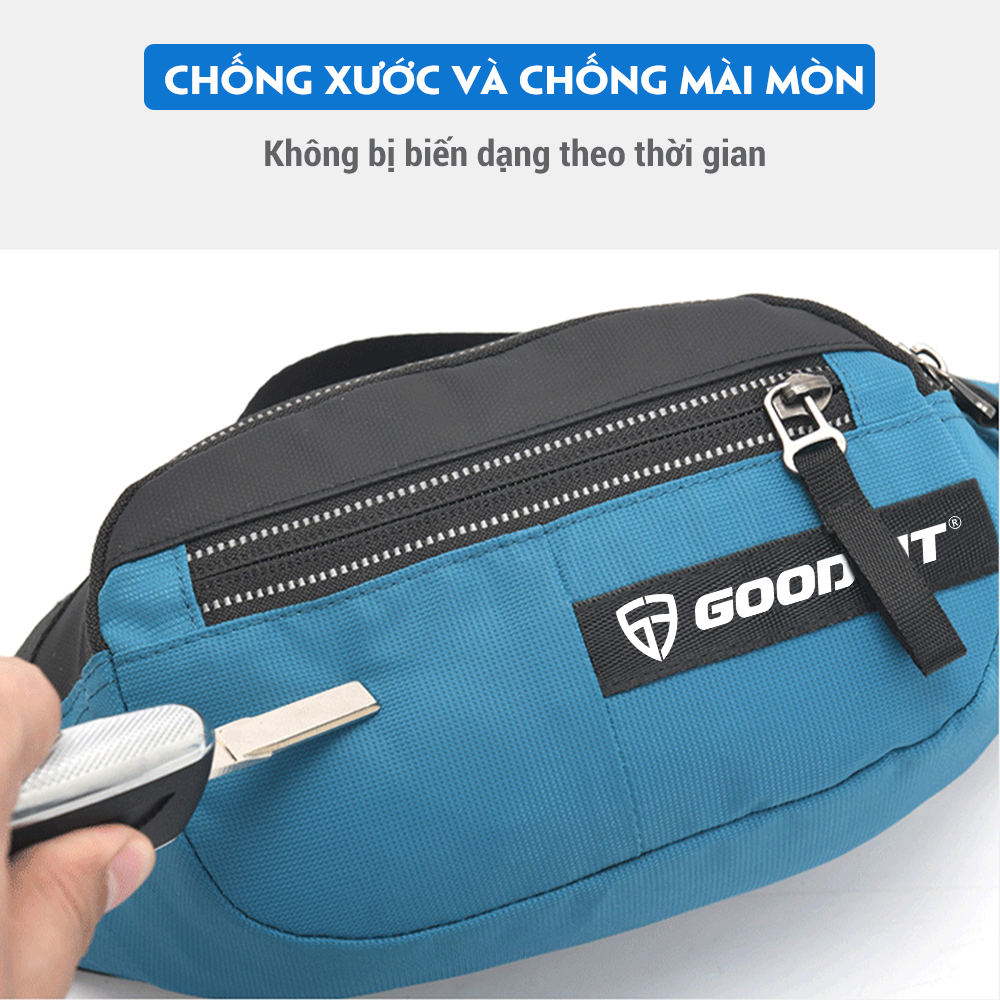 Túi bao tử đeo hông, đeo bụng, đeo chéo chống nước cao cấp chính hãng GoodFit GF115RB