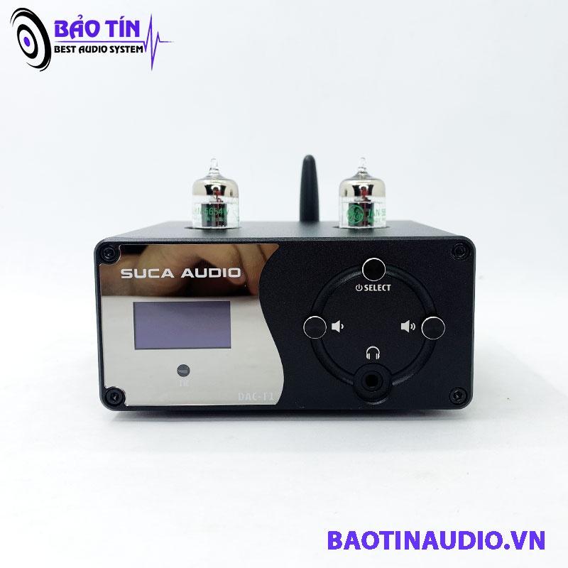 DAC T1 hàng chính hãng - giải mã tích hợp pre đèn tăng giảm bass trép có điều khiển và sử dụng trực tiếp bóng Mỹ 5654W