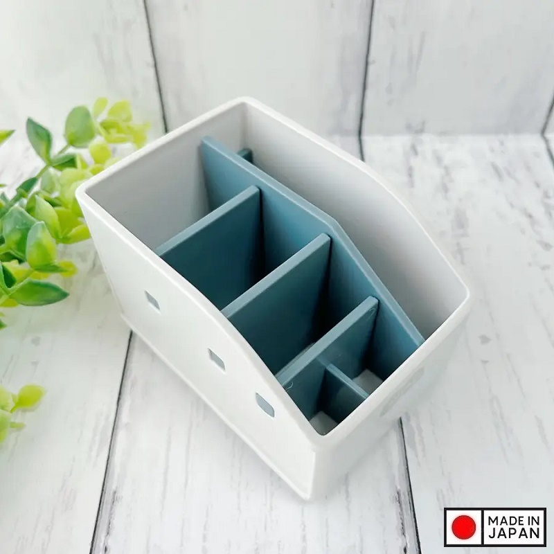 Khay đựng giấy nhớ &amp; đồ dùng văn phòng phẩm Nuube - Xám xanh