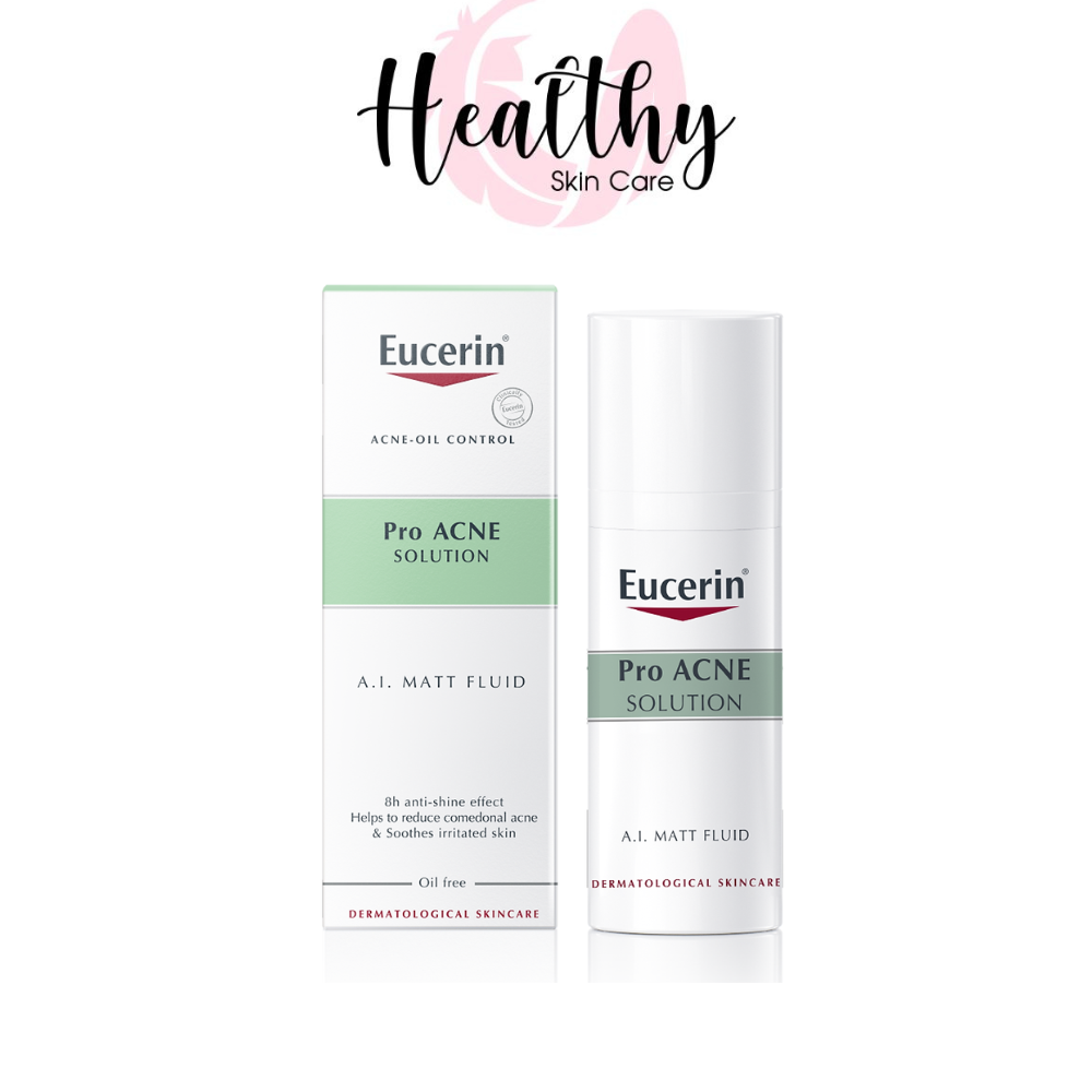 Kem Kiểm Soát Dầu cho Da Mụn Eucerin ProACNE Solution Matt Fluid (50 ml)