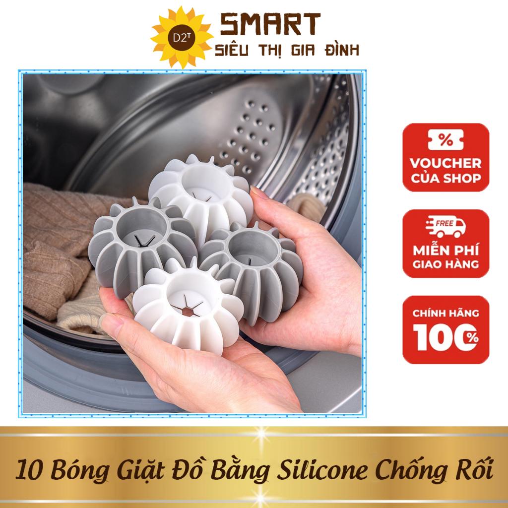 10 Bóng Giặt Đồ Bằng Silicone Chống Rối Tiện Dụng, Có Thể Tái Sử Dụng Dụng Dụng Cụ Tẩy Lông Thú Cưng Quần Áo