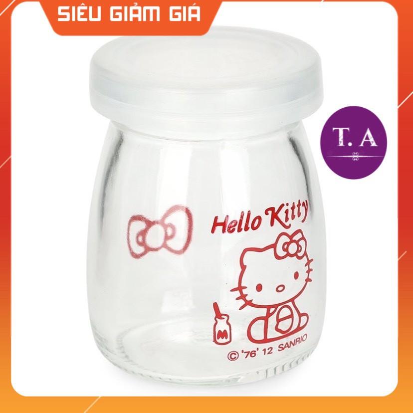 12 Hũ Thủy Tinh Làm Sữa Chua In Hình Có Nắp