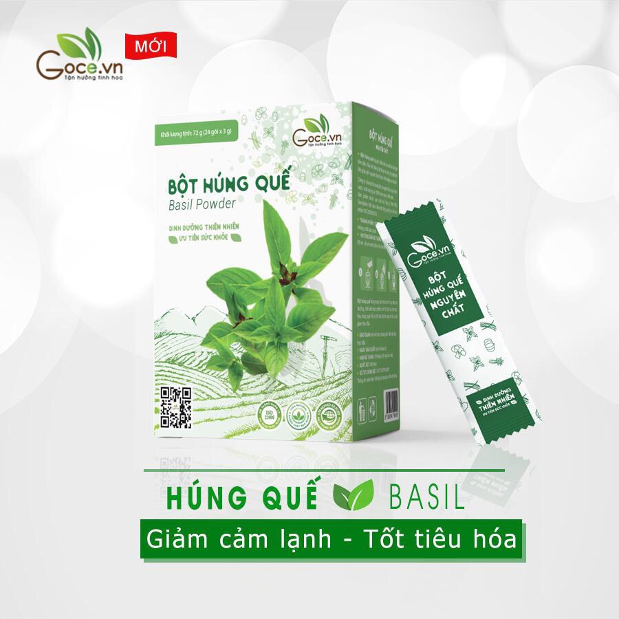 Bột húng quế nguyên chất Goce - 72g (24 gói x 3g)