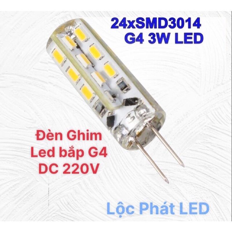 Bóng Đèn Led 2 Chân Ghim Ngón G4 3W 220V - Ánh Sáng Trắng + Vàng - hàng có sẵn, có thể mua trực tiếp tại cửa hàng