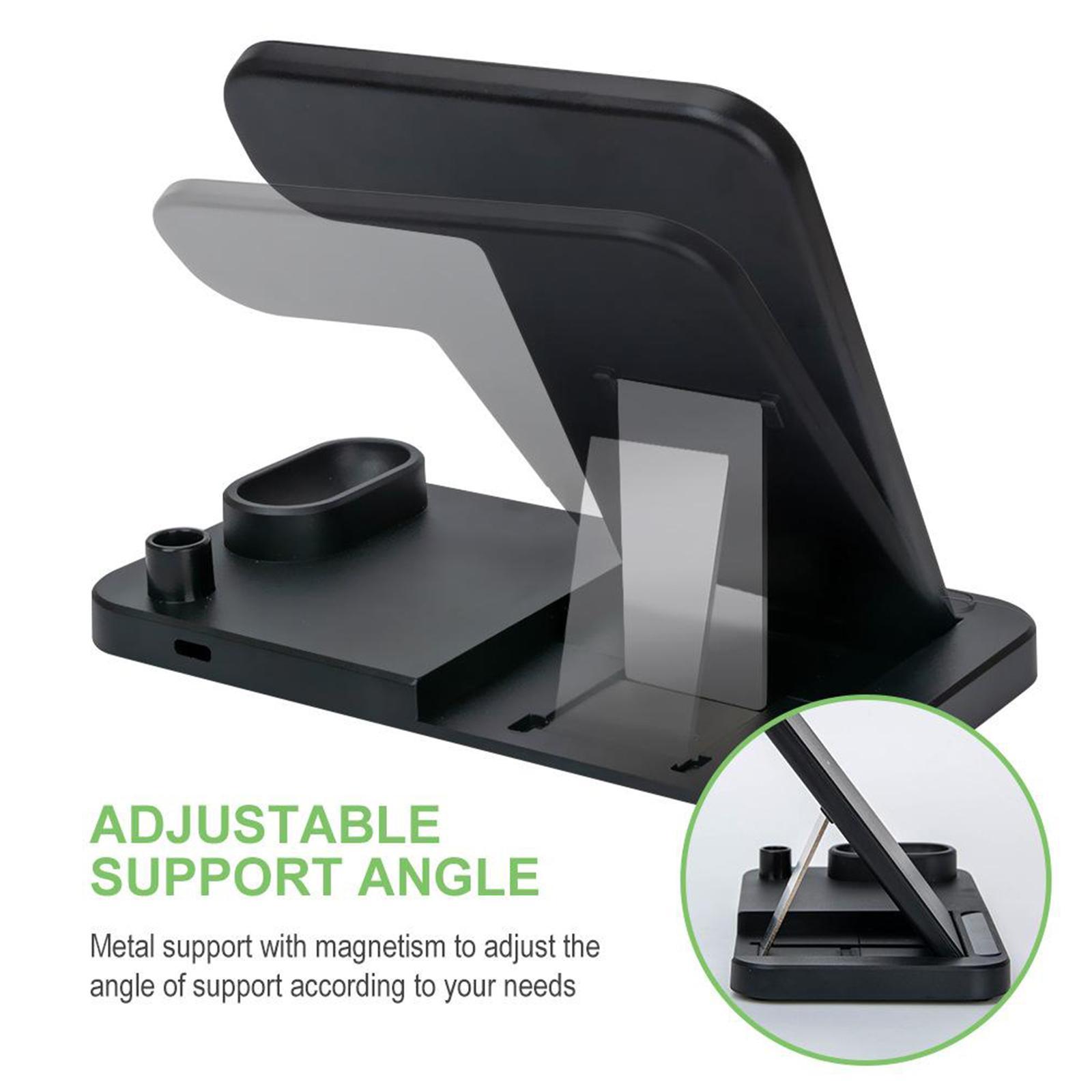 Wireless Charger Charging Station Dock For Watch Phone Pencil EU