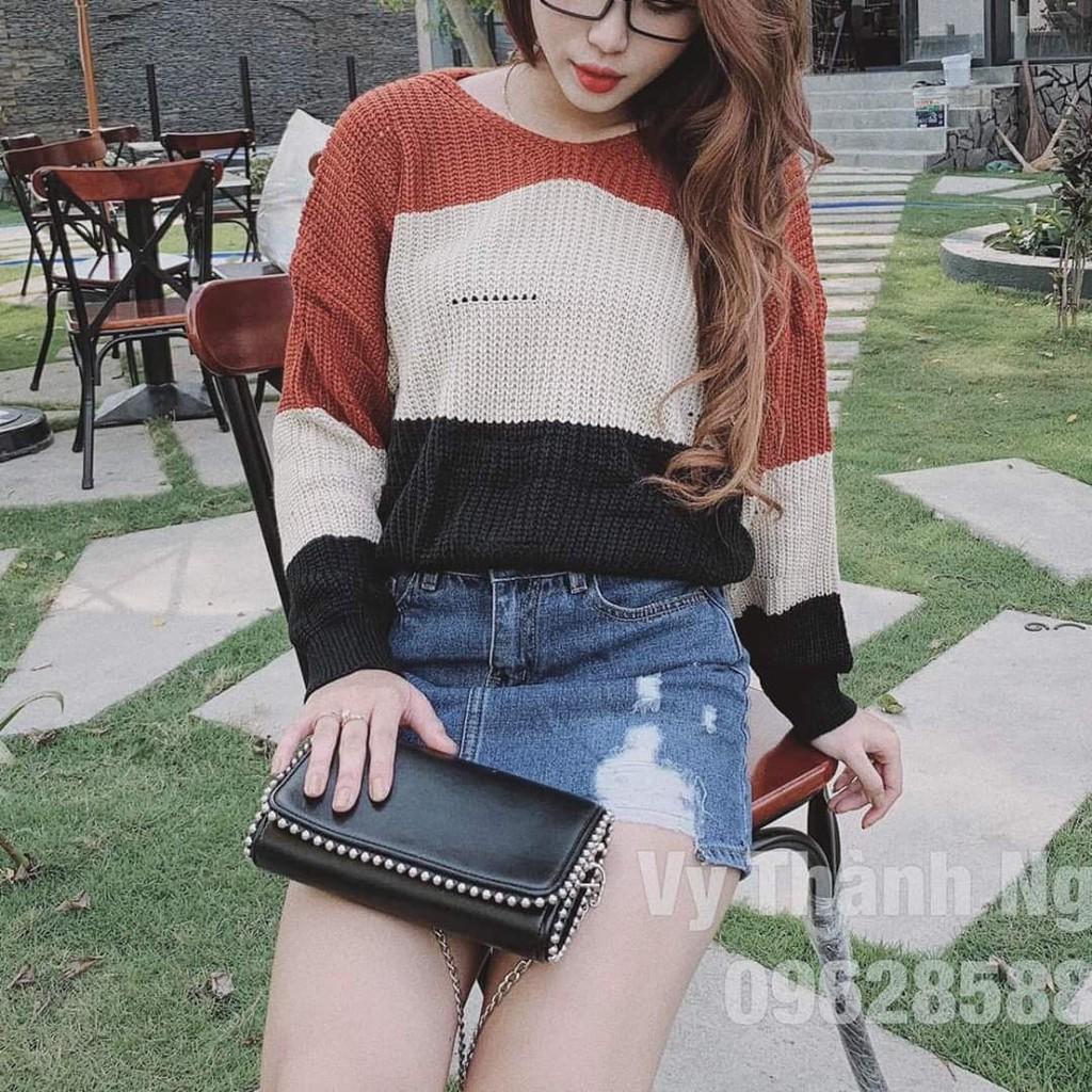 Áo khoác len chui đầu 3 màu nổi bật, trẻ trung