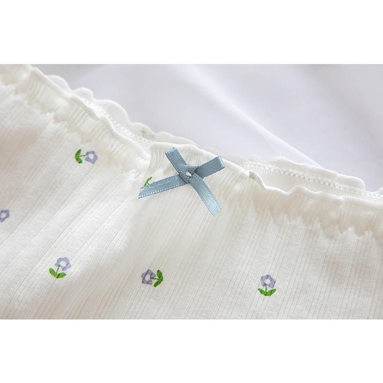 Quần Lót Nữ Cotton Hoa Phối Ren Ngang Eo . Hàng Loại Đẹp.
