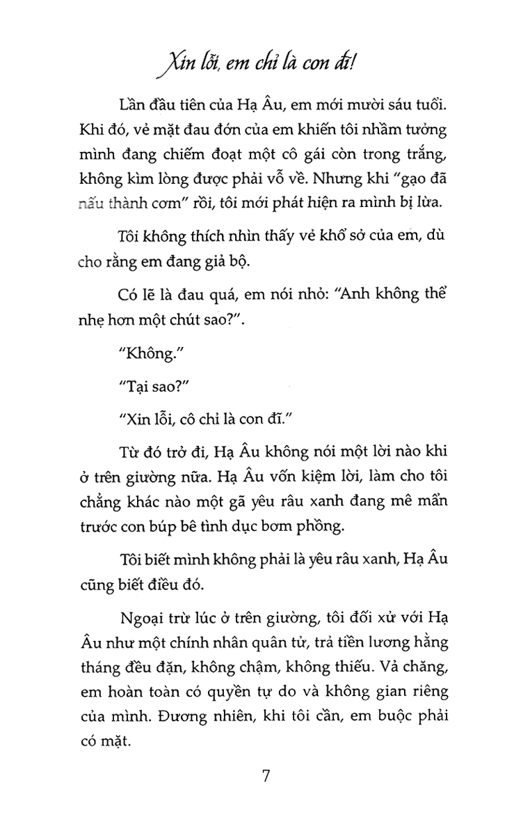 Xin Lỗi Em Chỉ Là Con Đĩ (Tái Bản)
