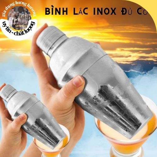 SALE GIÁ SỈ TẠI XƯỞNG Bình Lắc Shaker Inox Dày 550 cc - Pha Chế Cocktail , Trà Sữa