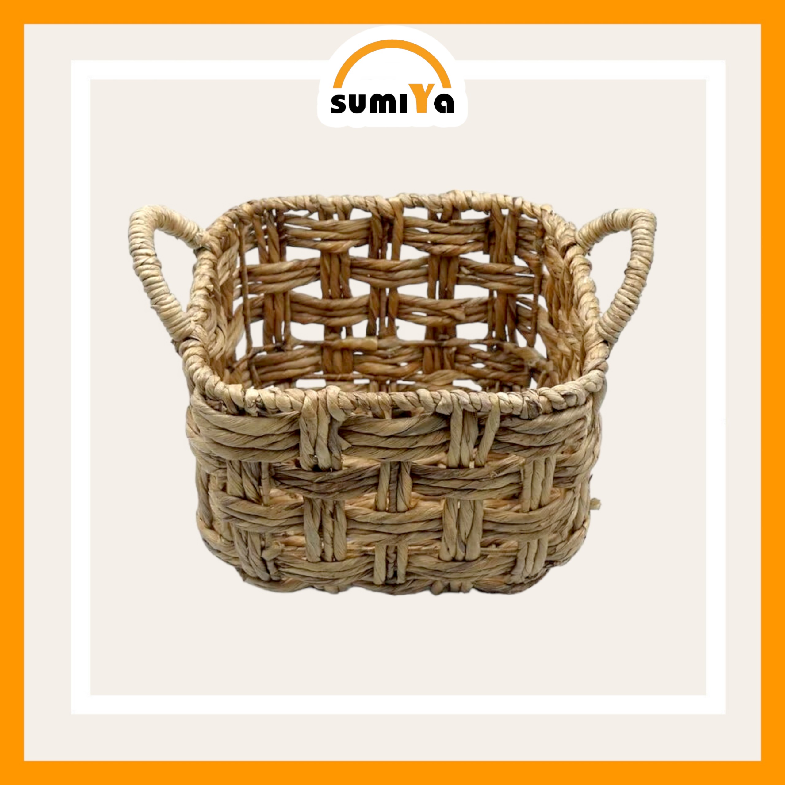 Giỏ lục bình đa năng có quai đựng đồ dùng