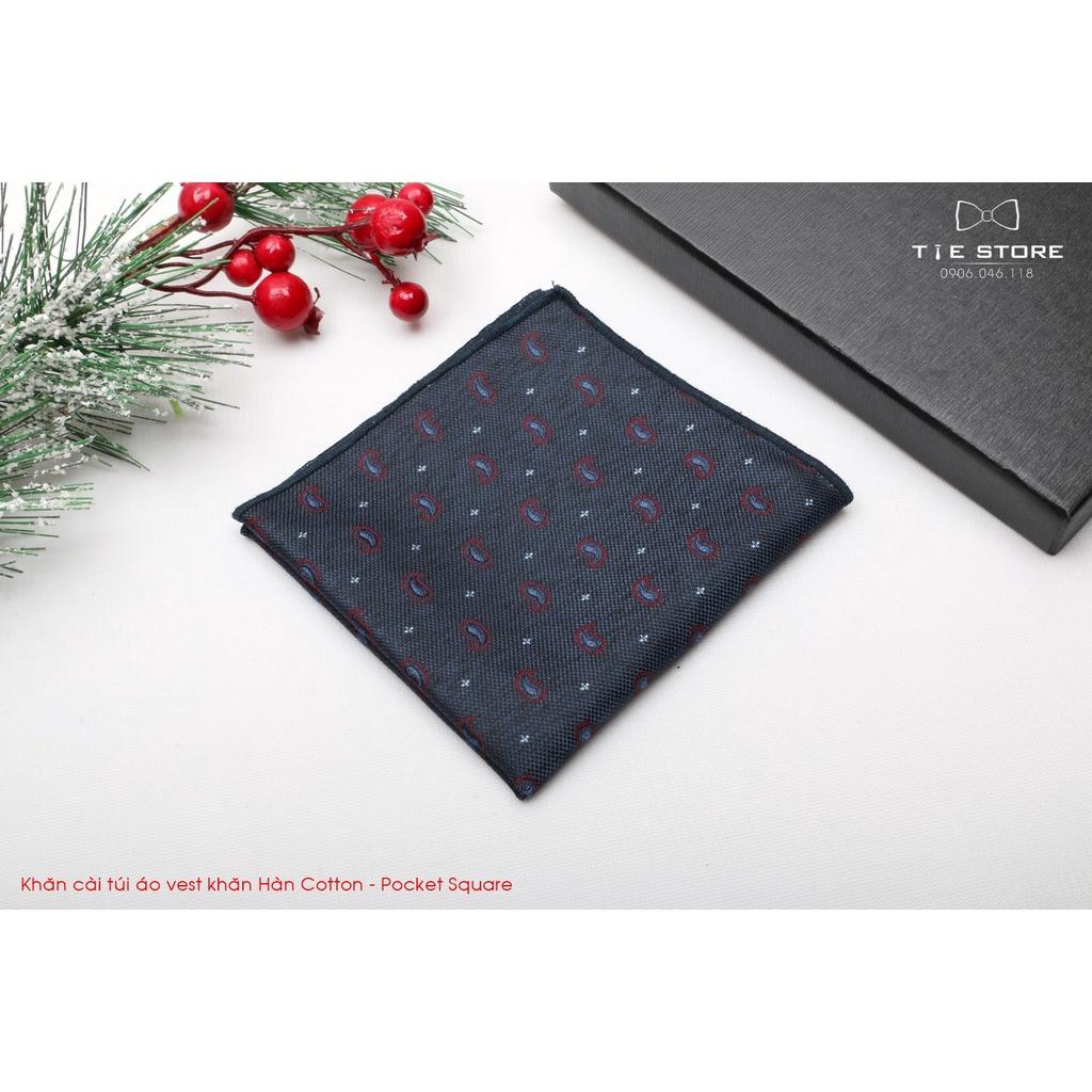 khăn cài túi áo vest Hàn Quốc- khăn cài túi áo vest(Pocket Square) họa tiết LÁ