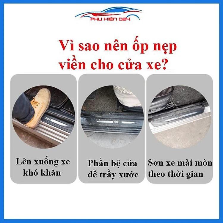 Nẹp bước chân, Ốp bậc cửa trong Titan MITSUBISHI TRITON đời 2018-2022, Hàng Cao Cấp