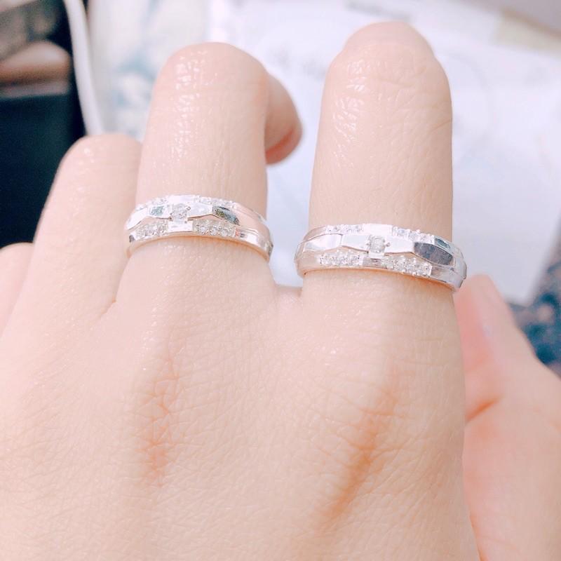 NHẪN ĐÔI TRẺ TRUNG - CHẤT LIỆU BẠC TA- NHẪN CẶP BIBI SILVER