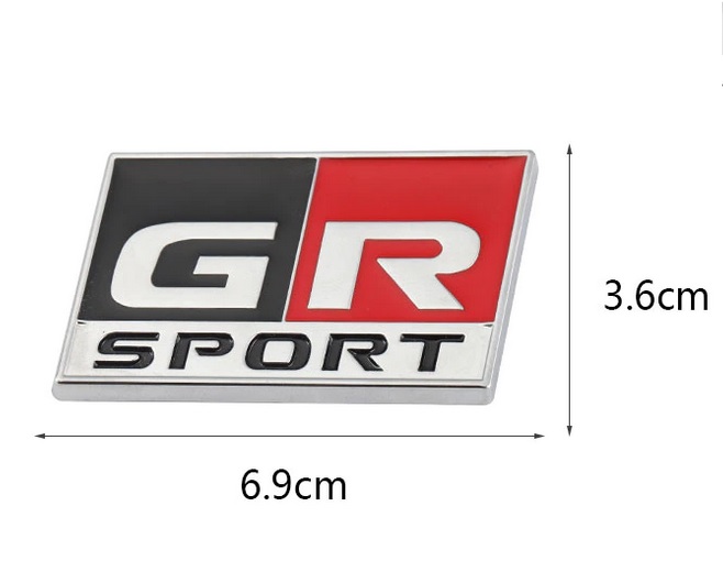 Tem chữ logo GR SPORT dán trang trí xe ô tô