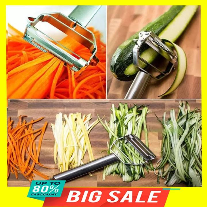 Dao gọt vỏ bào sợi rau củ quả đa năng bằng Inox
