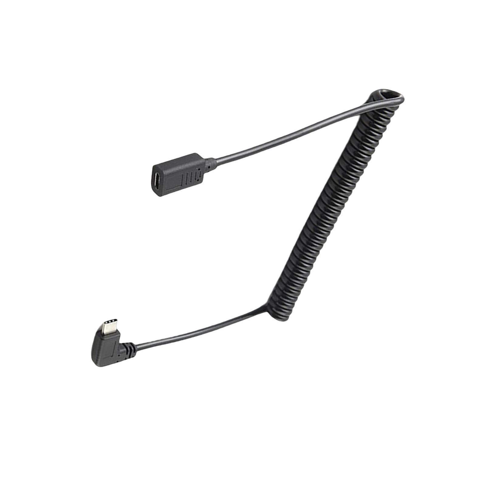 Angled 90 Degree USB C Extension Cable Cord for Laptop Digital Cameras