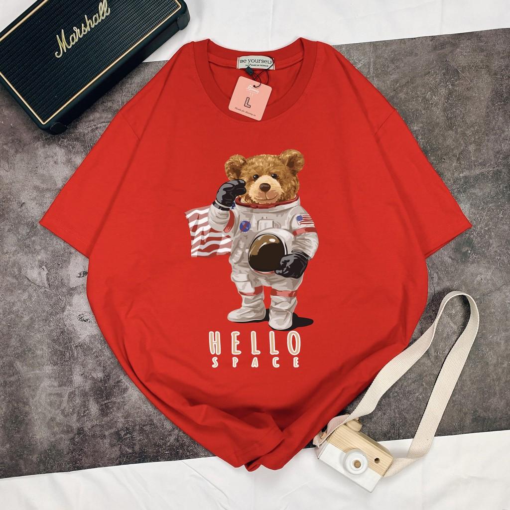 Áo thun unisex Be Yourself size M L XL - HELLO SPACE BEAR