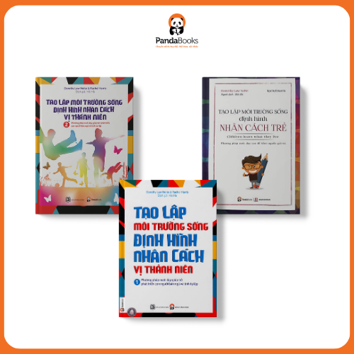 Sách PANDABOOKS combo 3 cuốn Tạo lập môi trường sống định hình tập 1+2 +Tạo lập môi trường định hình nhân cách trẻ