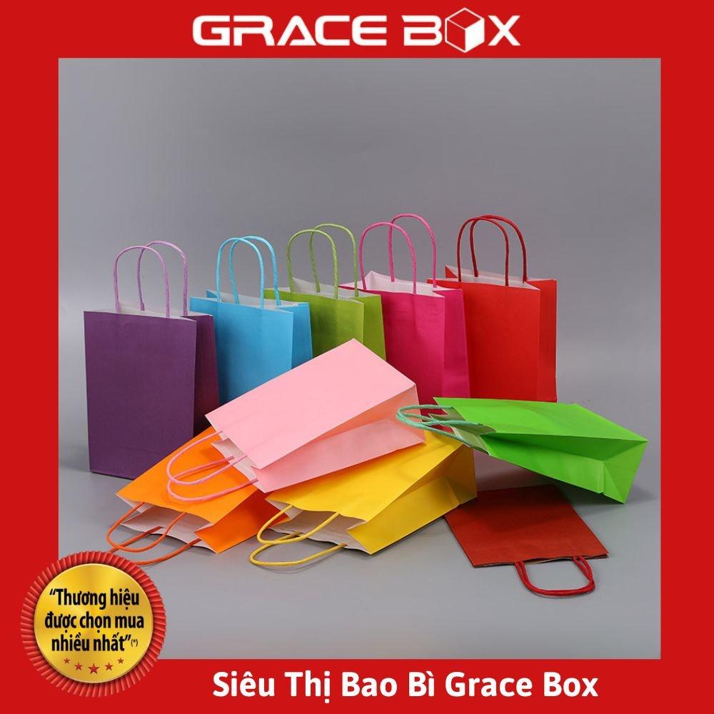 Túi Giấy Kraft Nhật Đa Màu Sắc - Siêu Thị Bao Bì Grace Box