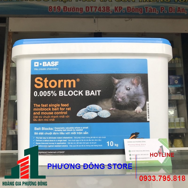 Thuốc diệt chuột STORM 0.005%- 10KG