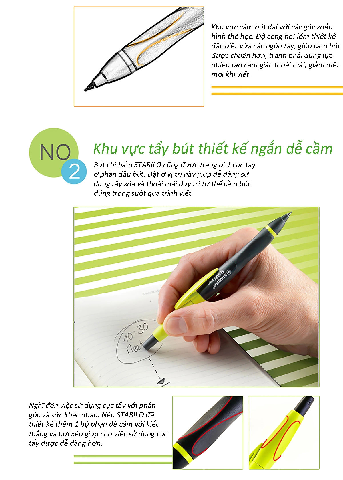 Bộ bút chì bấm STABILO SMARTgraph 0.5mm