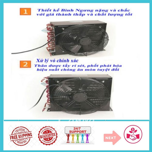 DÀN NÓNG COIL FNA 1.6/8.4 1HP lớn KÈM QUẠT 75W SỬ DỤNG TRONG ĐIỆN LẠNH VÀ CÁC THIẾT BỊ LÀM LẠNH
