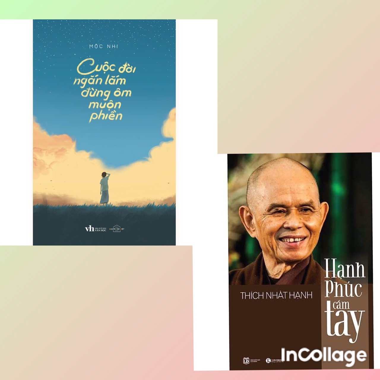 COMBO 2 cuốn sách nghệ thuật sống đẹp - Cuộc đời ngắn lắm đừng ôm muộn phiền +Hạnh Phúc Cầm Tay