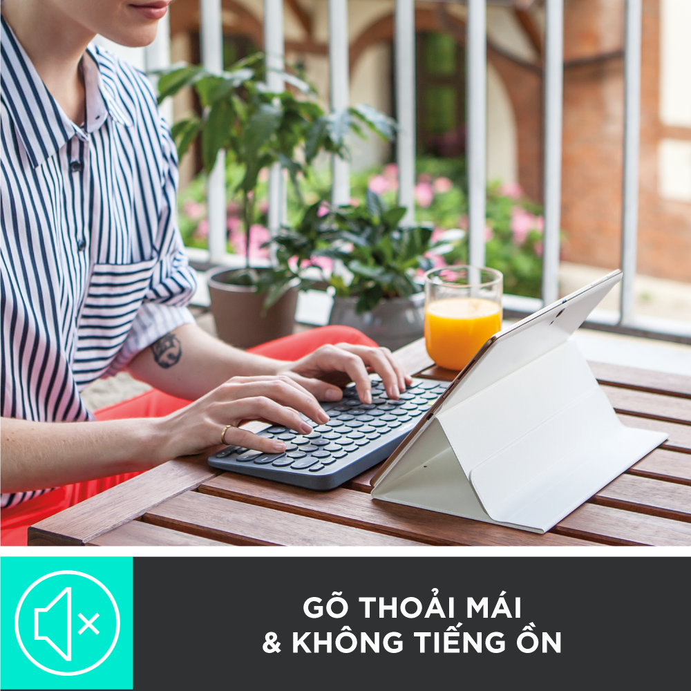 Bàn Phím Bluetooth Logitech K380 - Hàng Chính Hãng