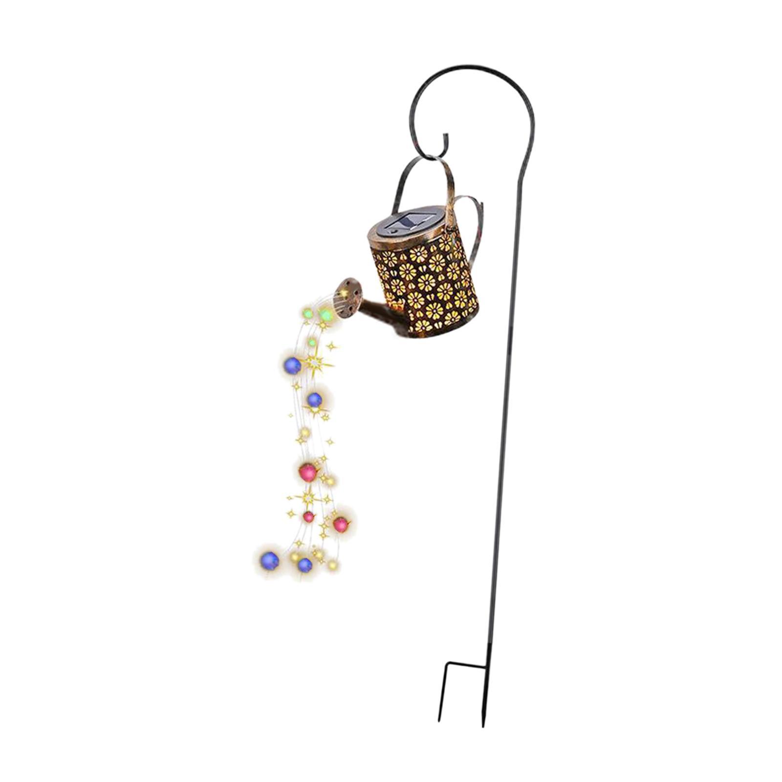Garden Stake Decorative Lights, Solar Powered Solar Watering Can Lights Yard Decoration, Colorful Solar Ground Lights for Patio Lawn Yard Walkway