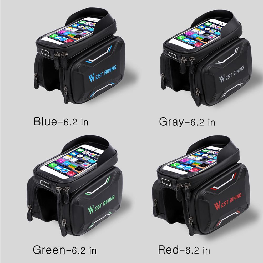 Túi xe đạp Khung trước Chất lượng cao WEST BIKING với thiết kế Màn hình chống thấm nước