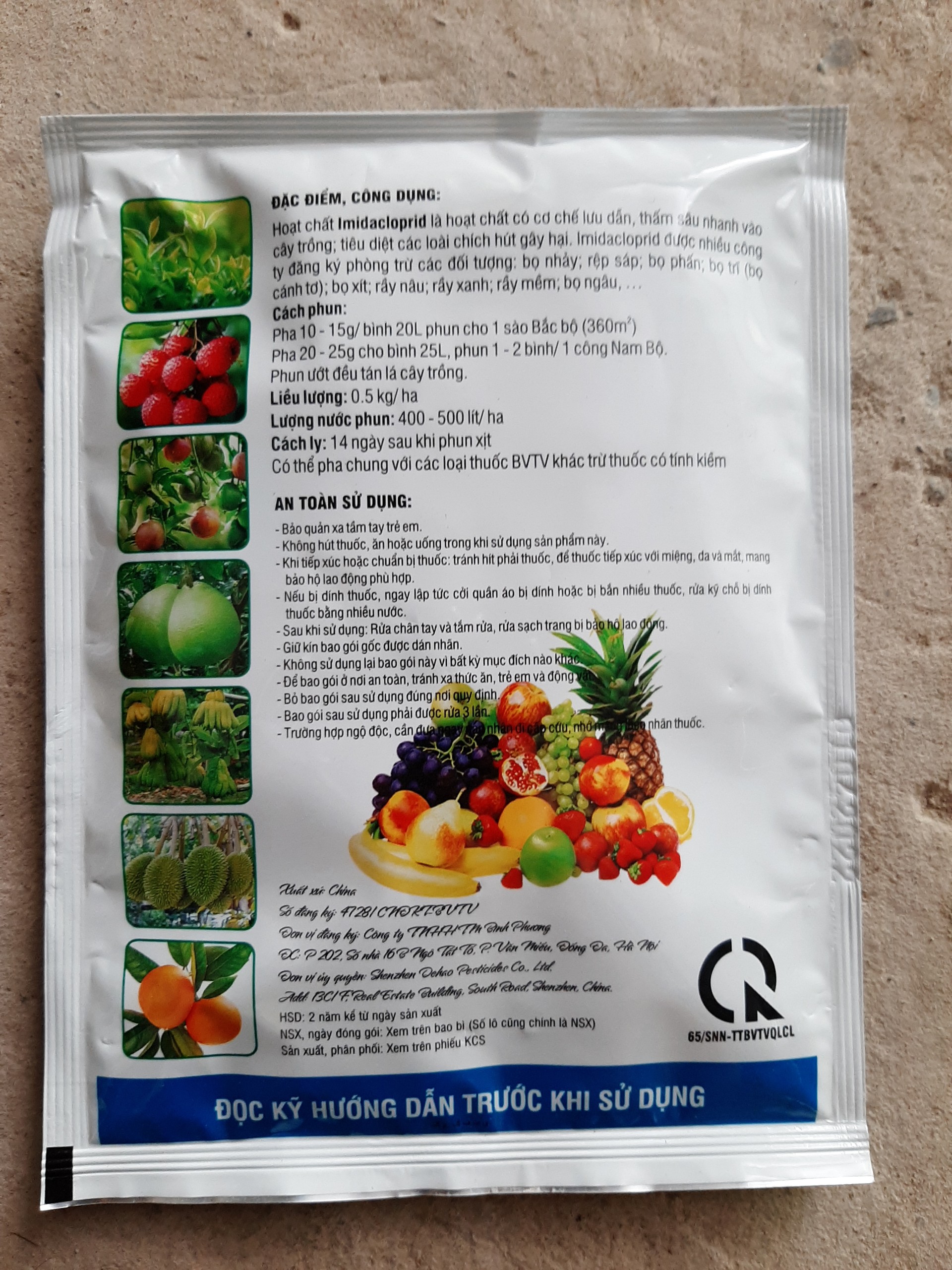Thuốc trừ sâu Vua imada gói 100g Diệt sạch chích hút, bọ trĩ, rầy nâu, rầy xanh