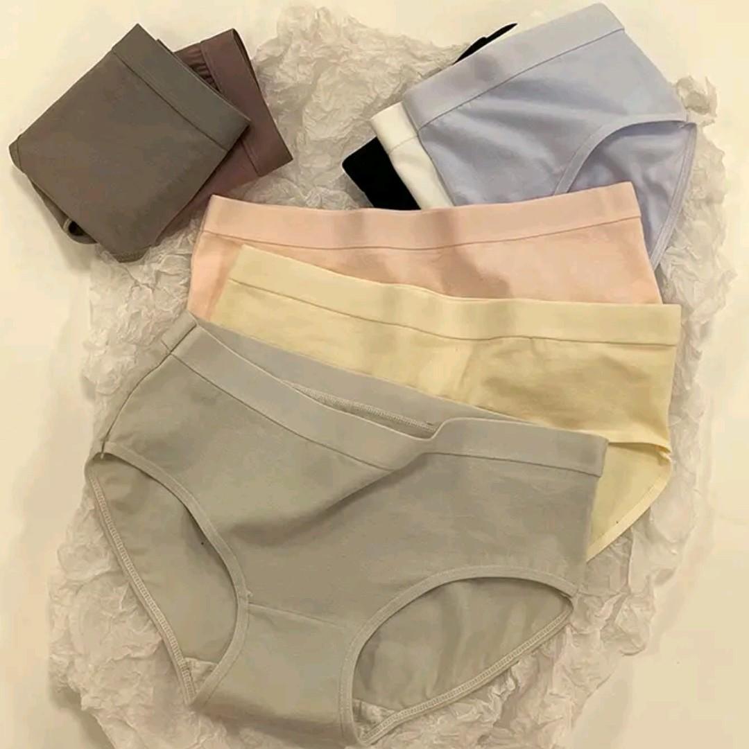 Quần lót nữ cotton trơn cao.cấp, có 8 màu để lựa chọn, chất vải dày dặn ôm dáng, kháng khuẩn thoáng khí, thấm hút mồ hôi cực tốt Women Đen - Trắng